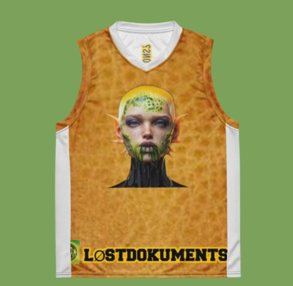 LOSTDOKUMENTS White & Gold Basketball